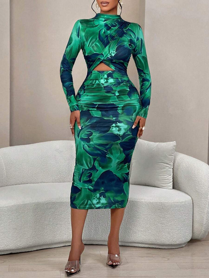 Rochie midi SHEIN, mix culori