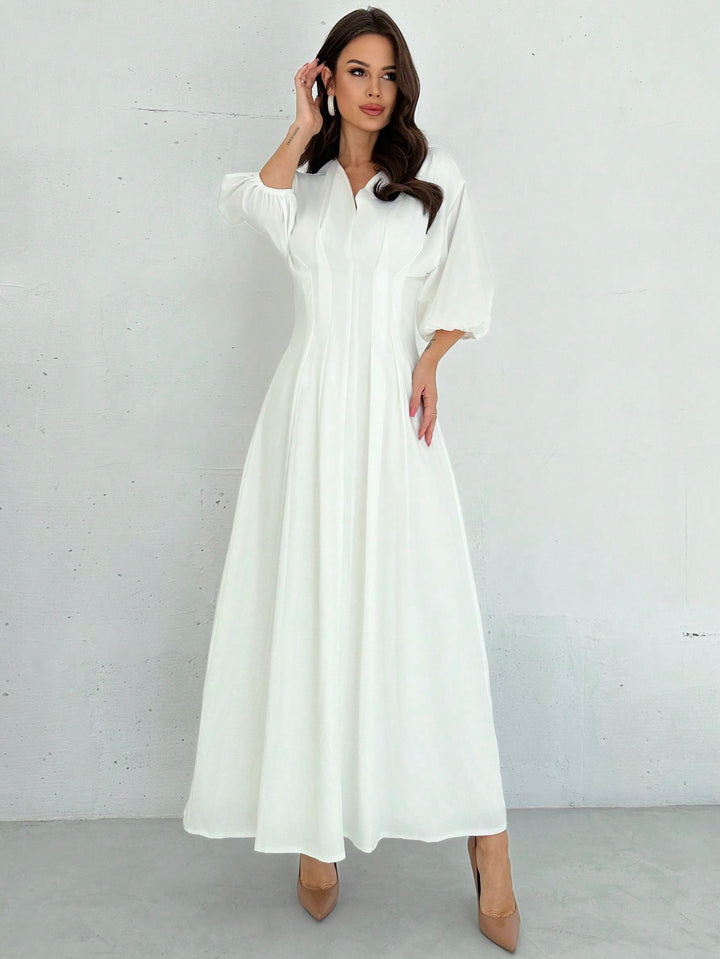 Rochie maxi SHEIN, alb