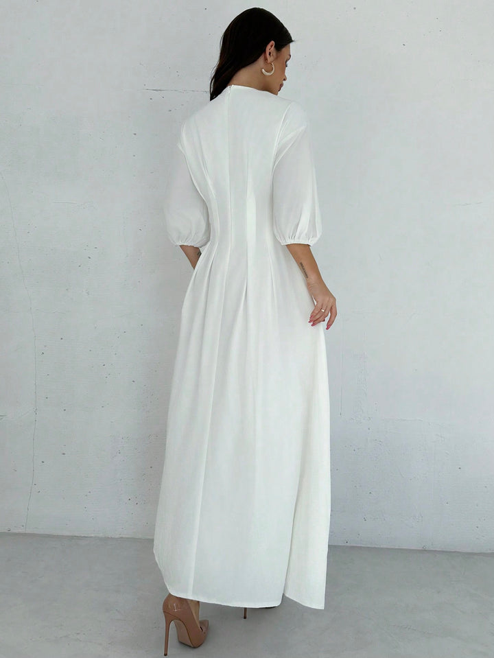 Rochie maxi SHEIN, alb