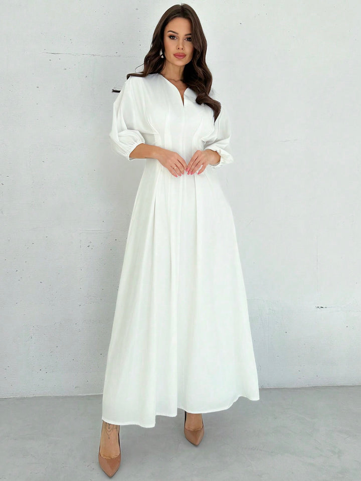 Rochie maxi SHEIN, alb