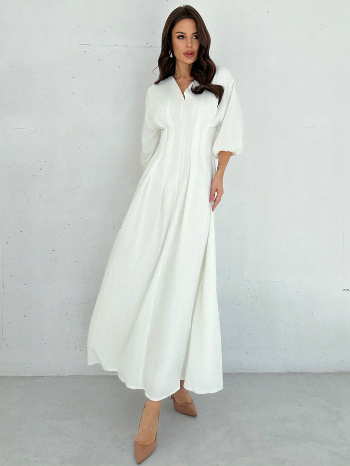 Rochie maxi SHEIN, alb
