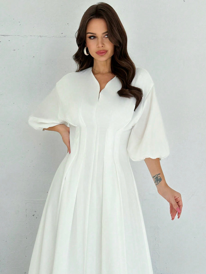 Rochie maxi SHEIN, alb