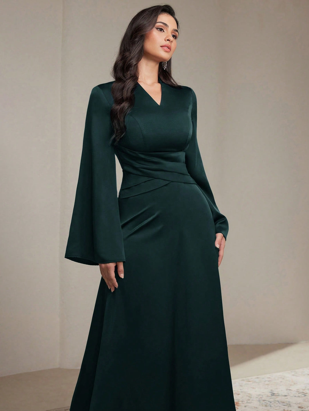 Rochie maxi SHEIN, verde