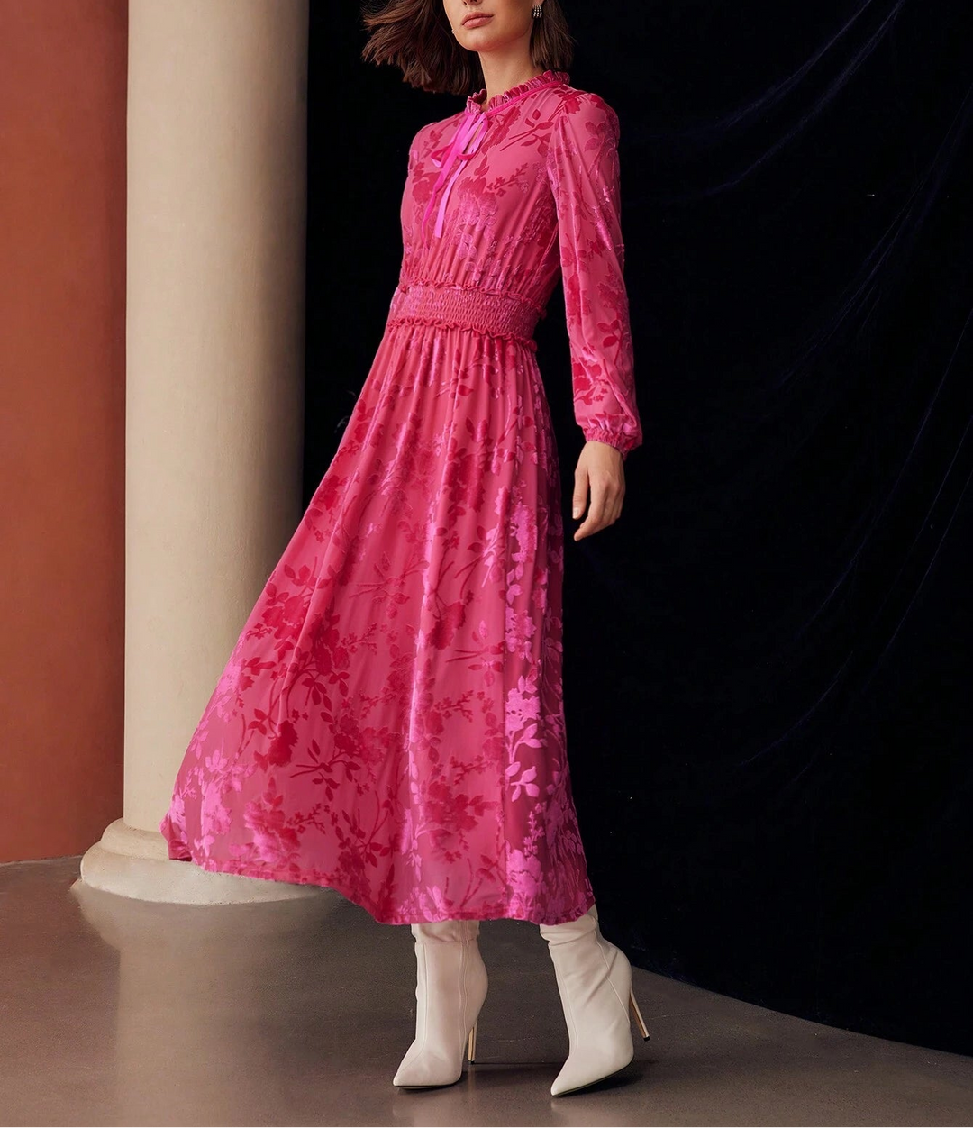 Rochie maxi SHEIN, roz