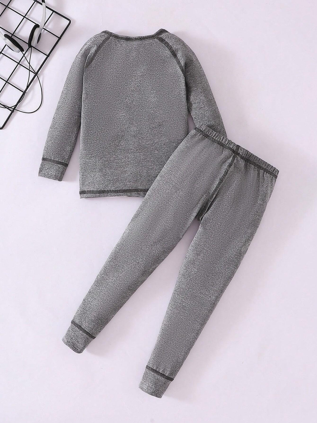 Compleu pijamale SHEIN, gri