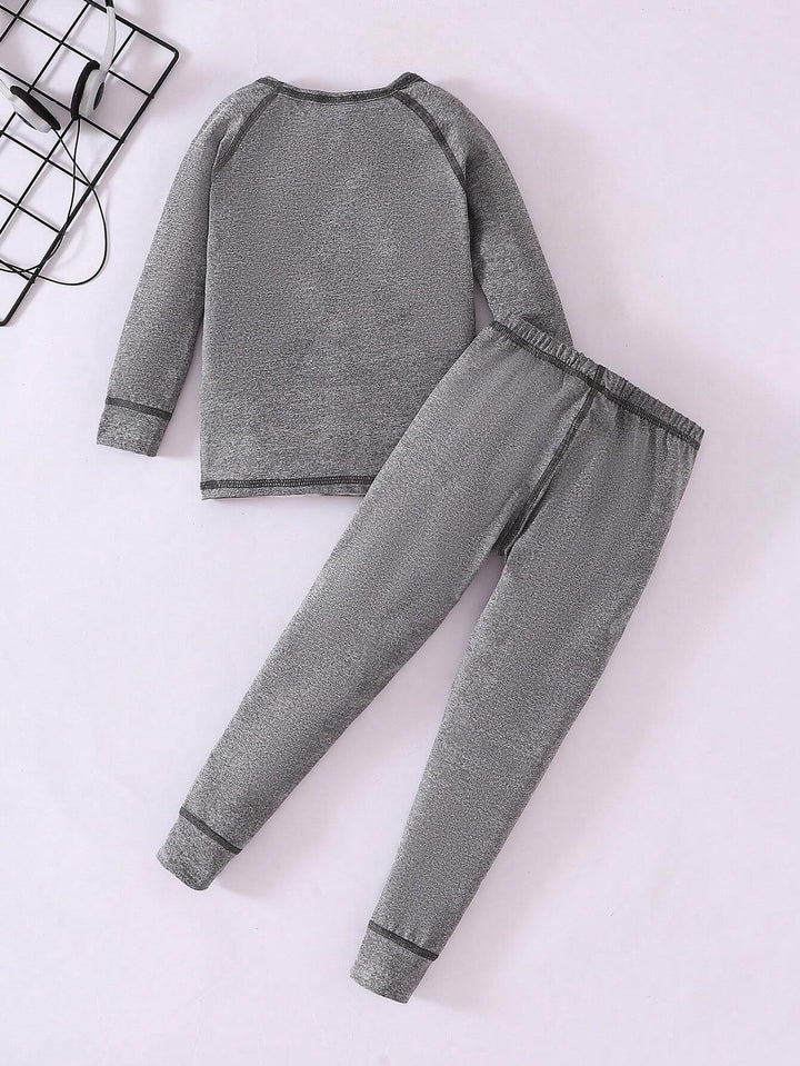Compleu pijamale SHEIN, gri