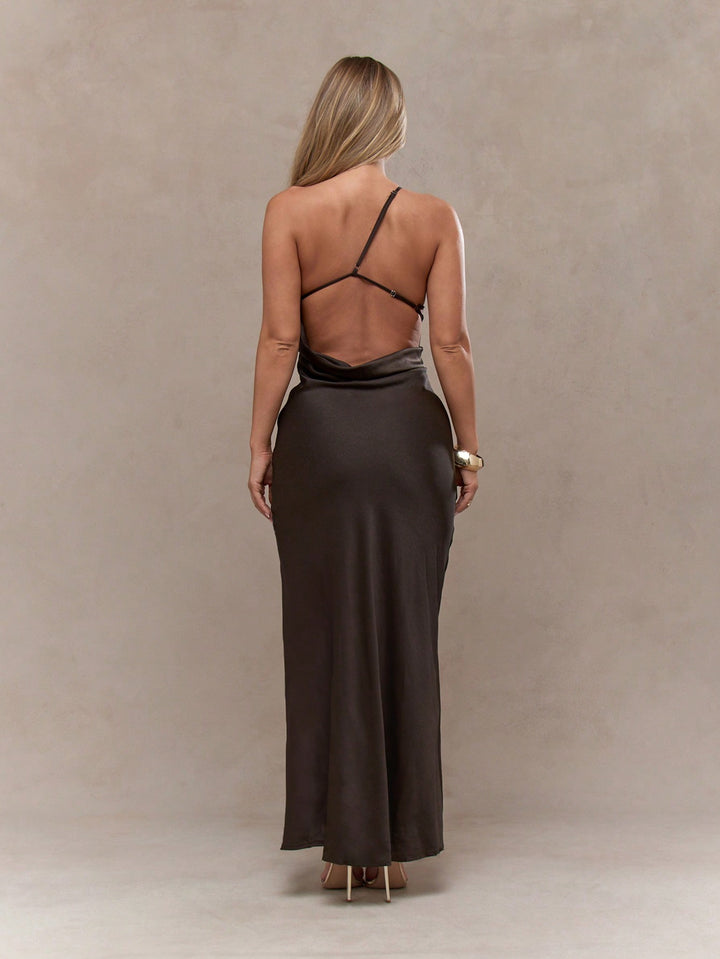 Rochie maxi SHEIN, maro