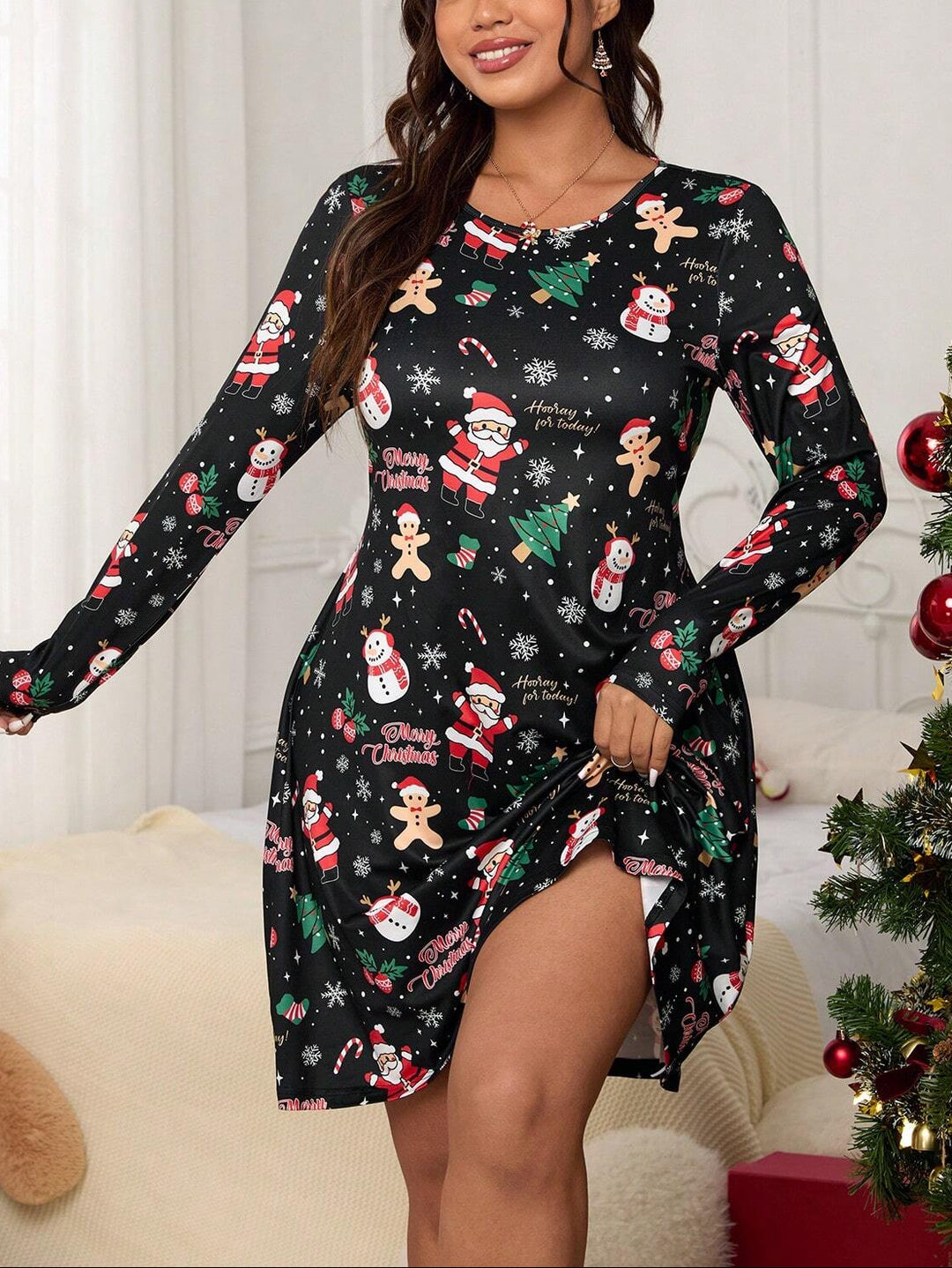 Rochie mini Shein Curve+, mix culori