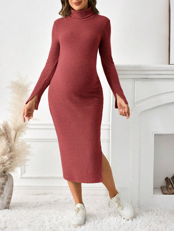 Rochie midi SHEIN, cărămiziu