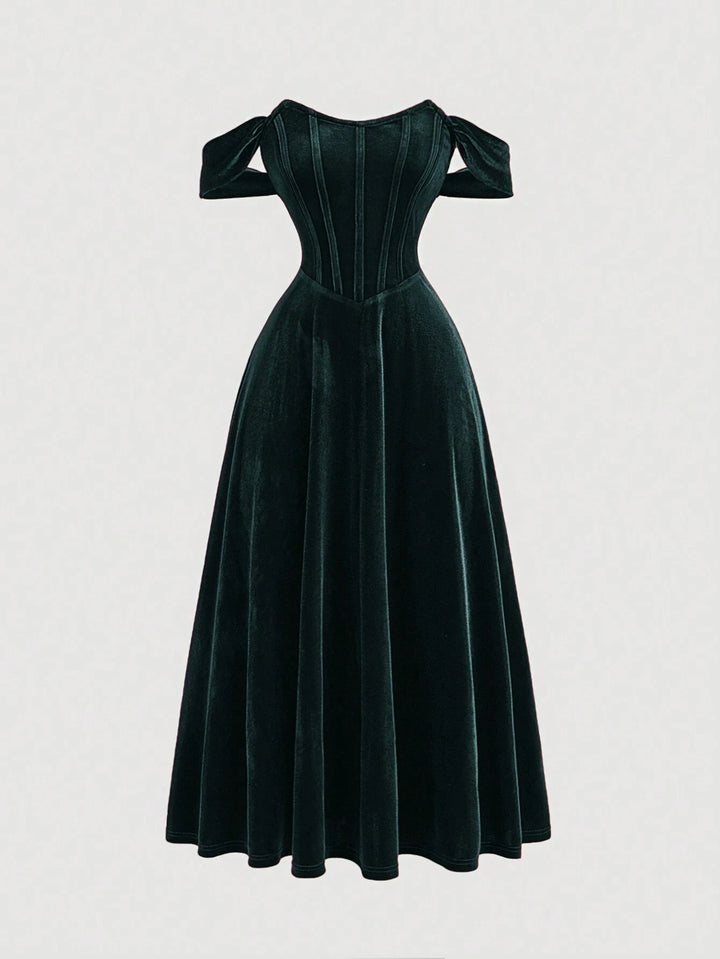 Rochie maxi SHEIN, verde