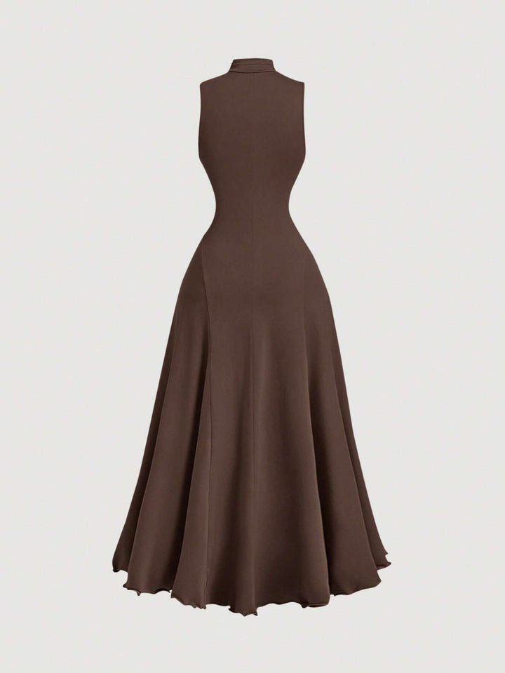 Rochie maxi SHEIN, maro
