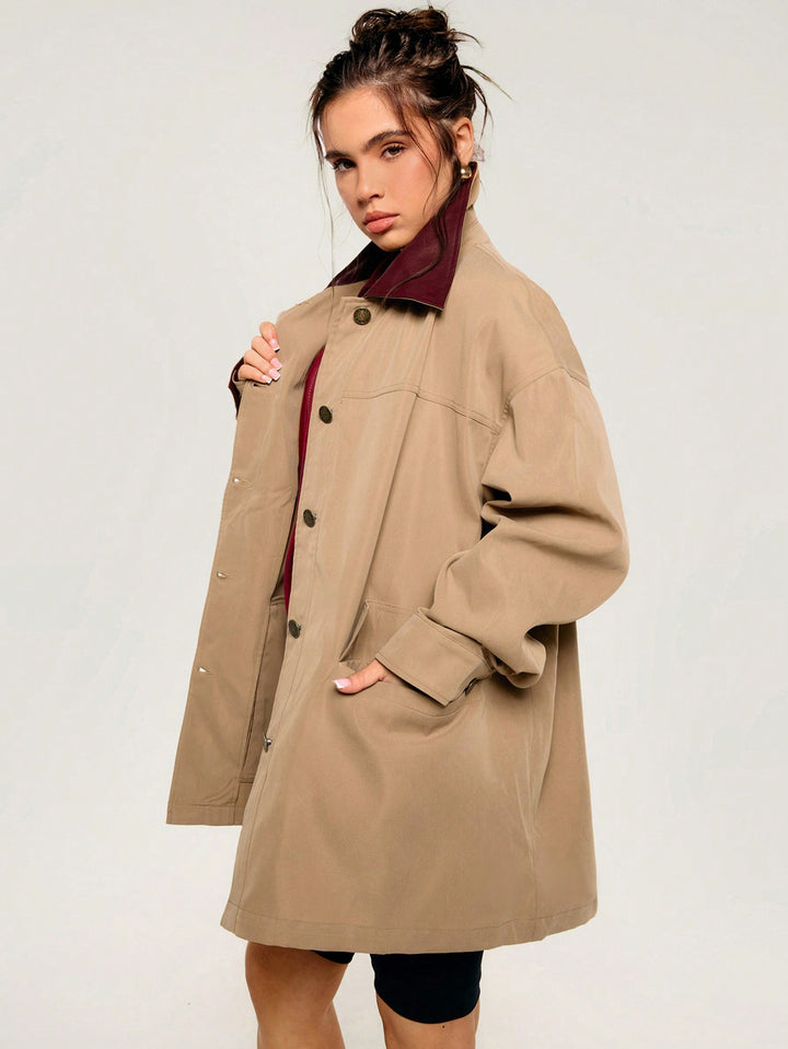 Trench SHEIN, maro
