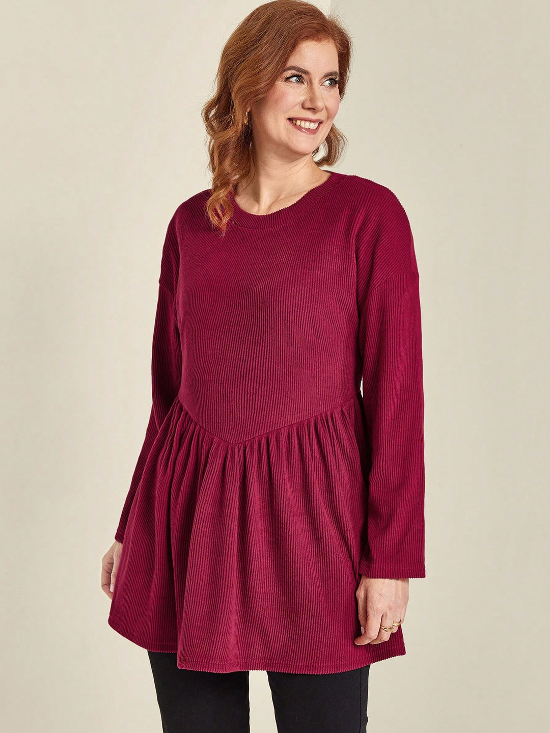 SHEIN bordó póló