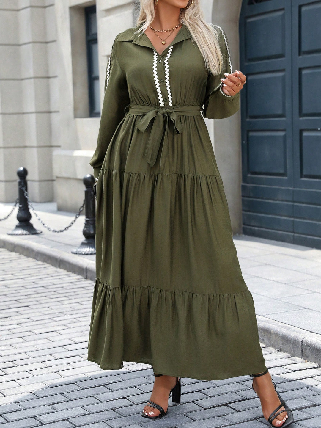 Rochie SHEIN, kaki