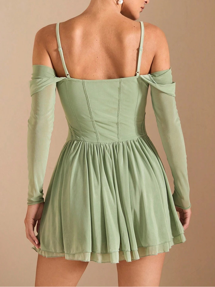 Rochie mini SHEIN, verde