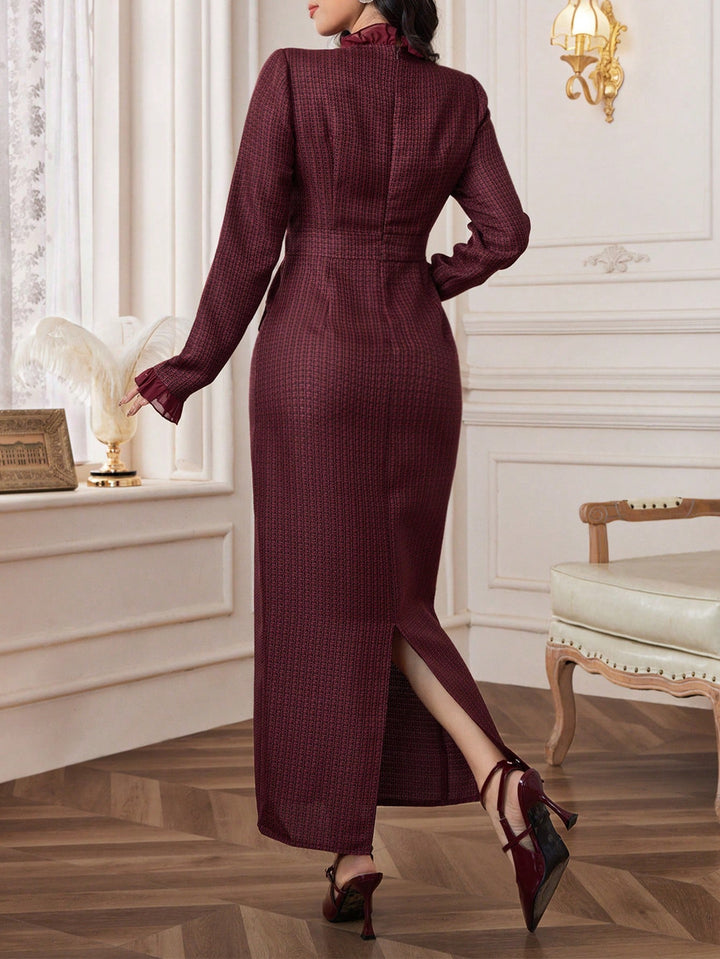 Rochie maxi SHEIN, vișiniu
