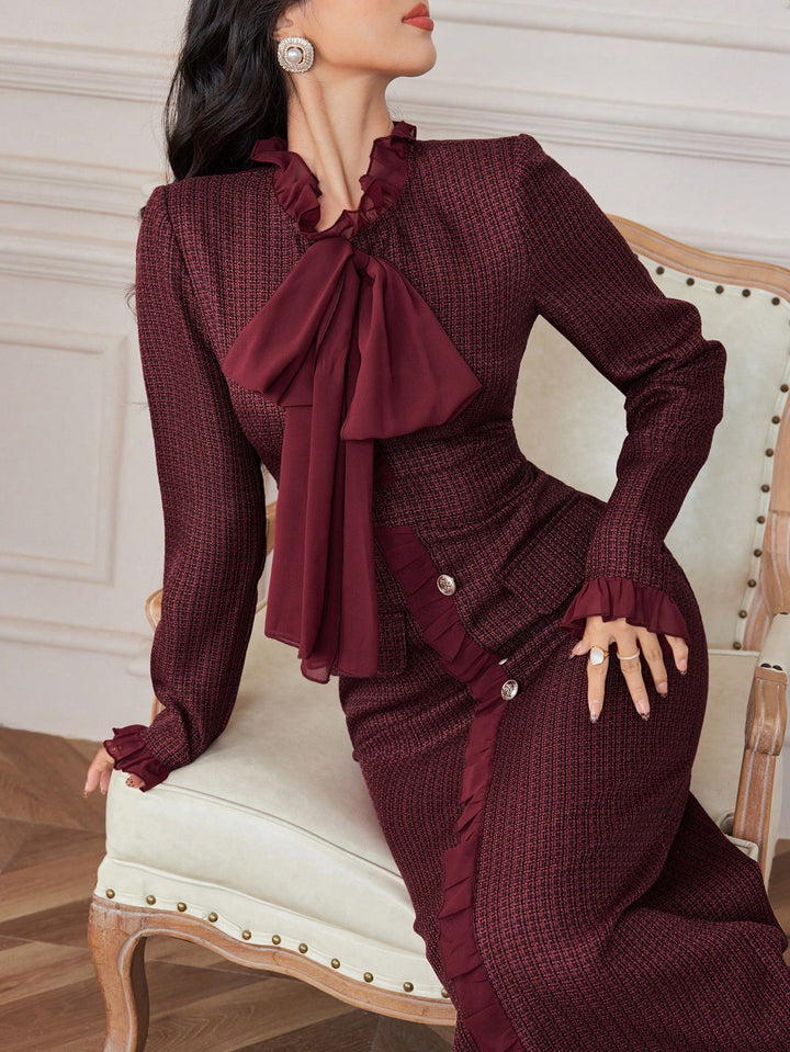 Rochie maxi SHEIN, vișiniu