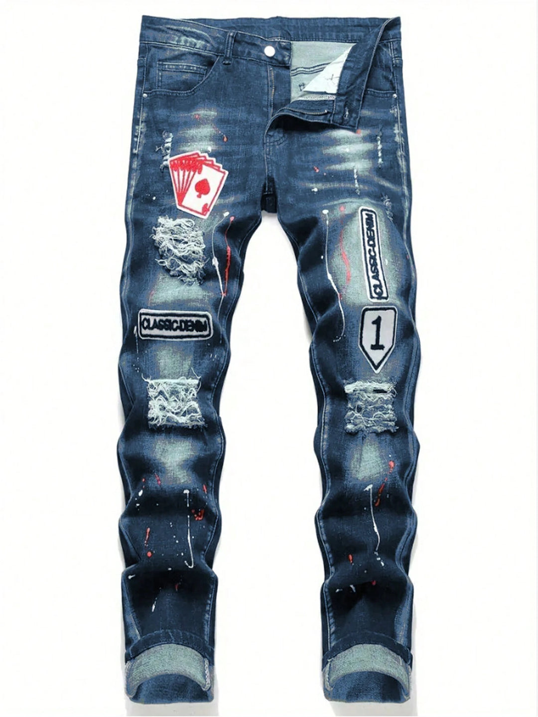 Jeans SHEIN, albastrtu