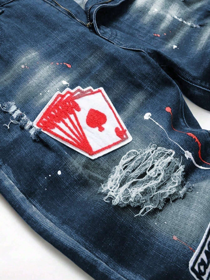 Jeans SHEIN, albastrtu