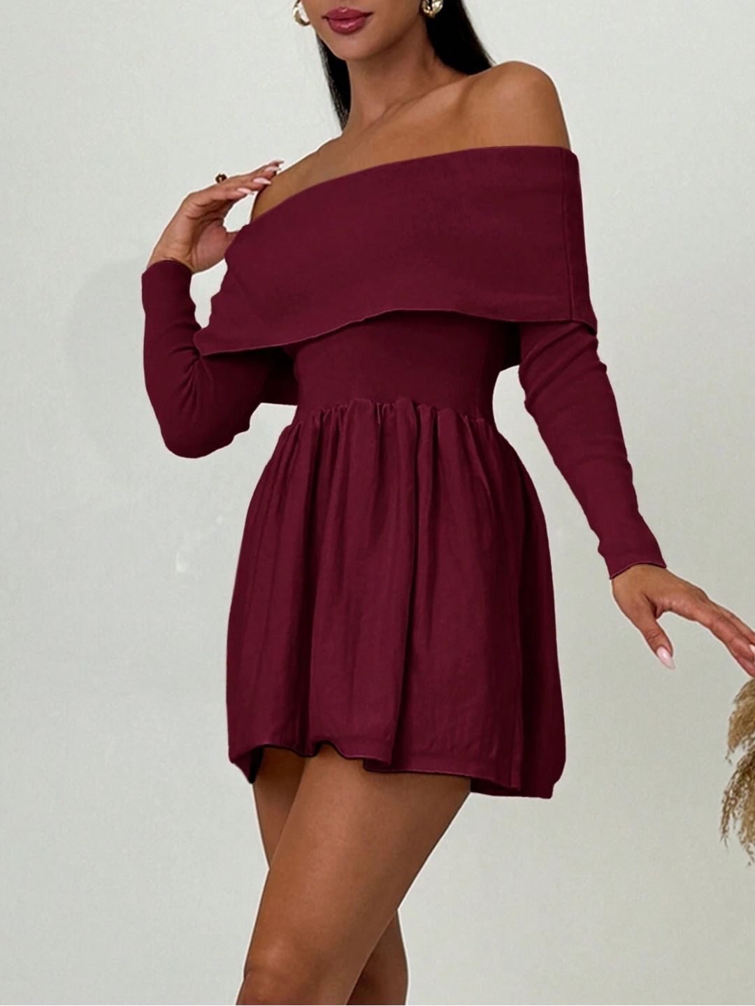 Rochie mini Shein, vișiniu