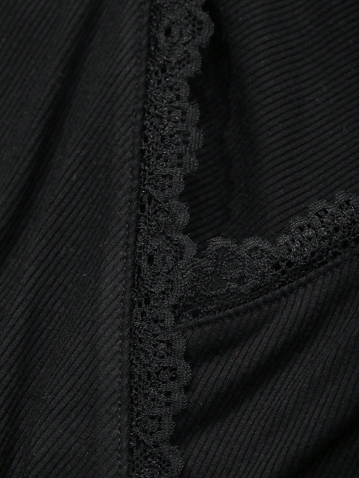 Compleu pijamale SHEIN, negru