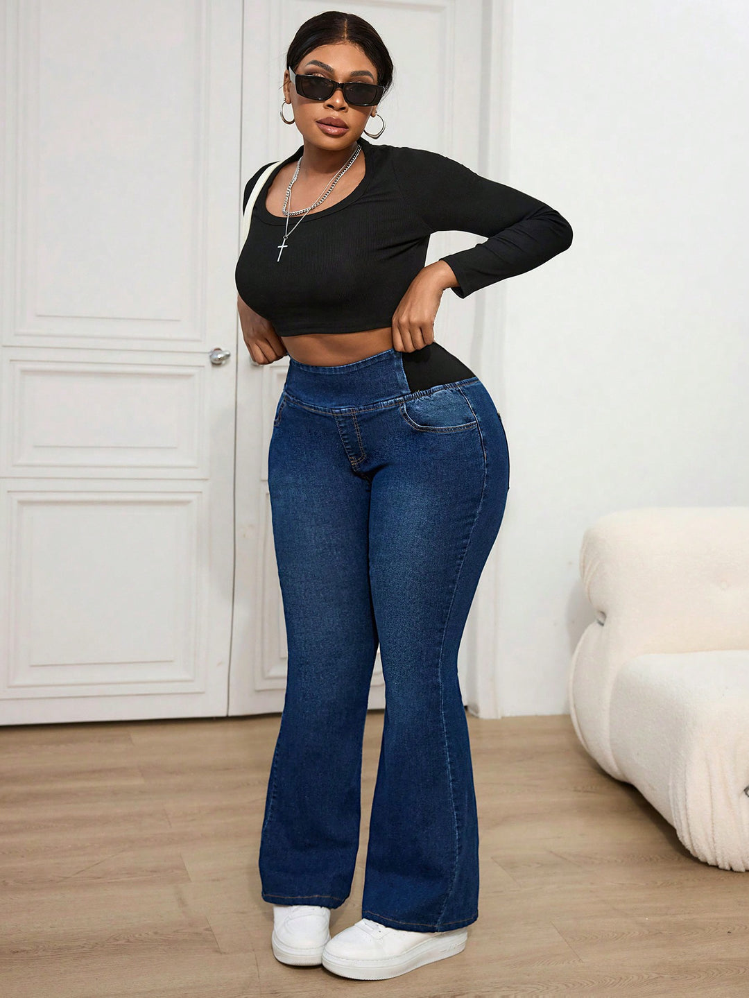 Jeans SHEIN, albastru