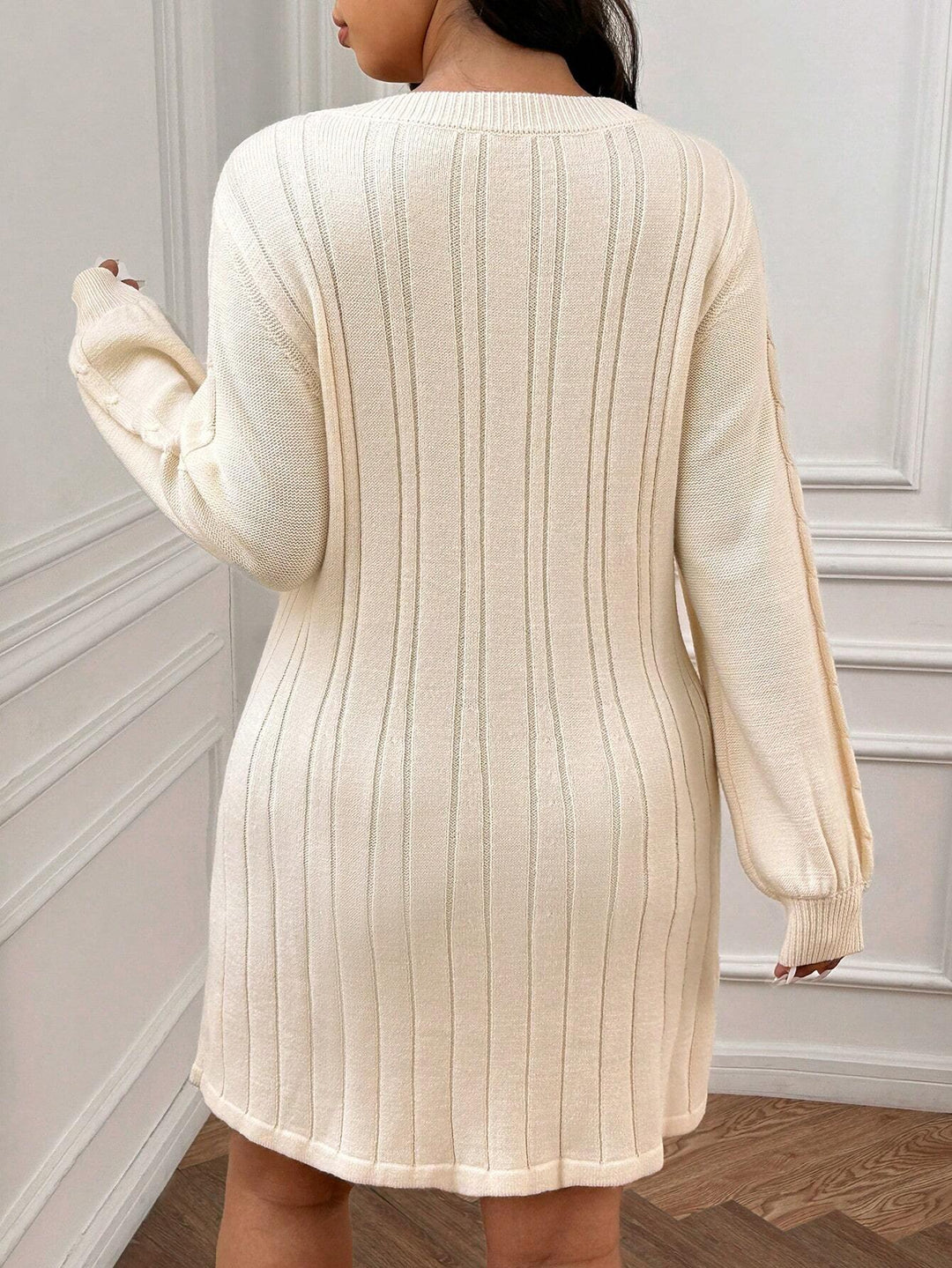 Rochie mini Shein, crem