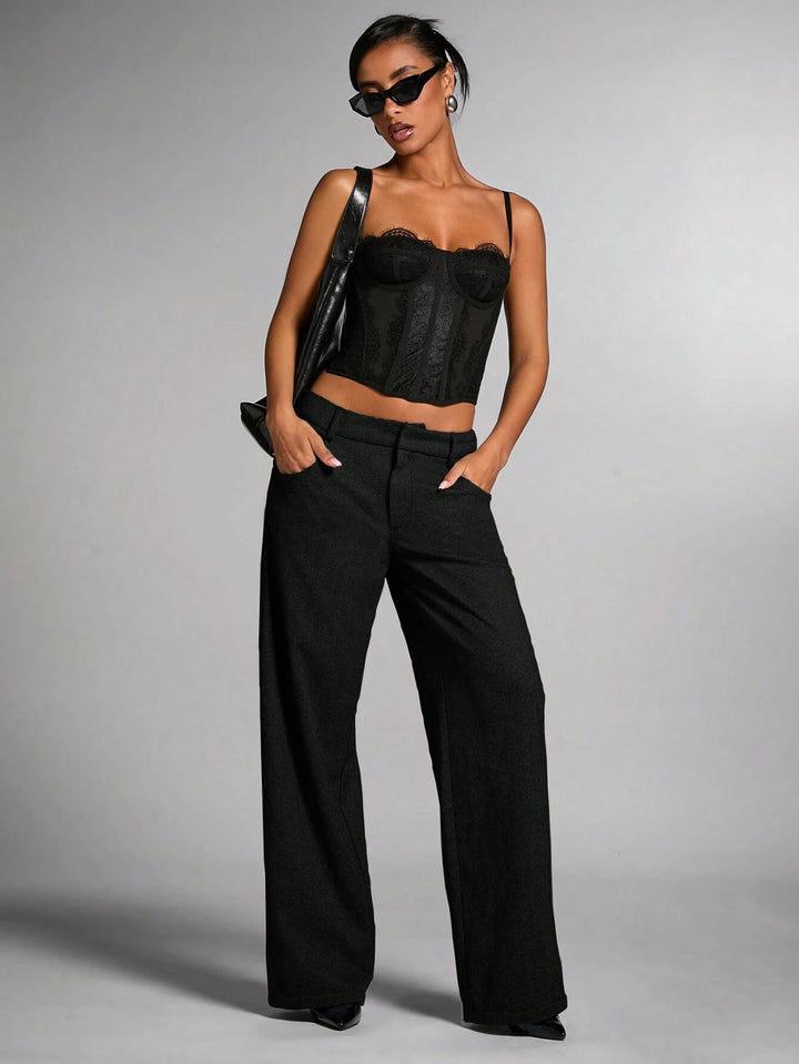 Pantaloni SHEIN, negru