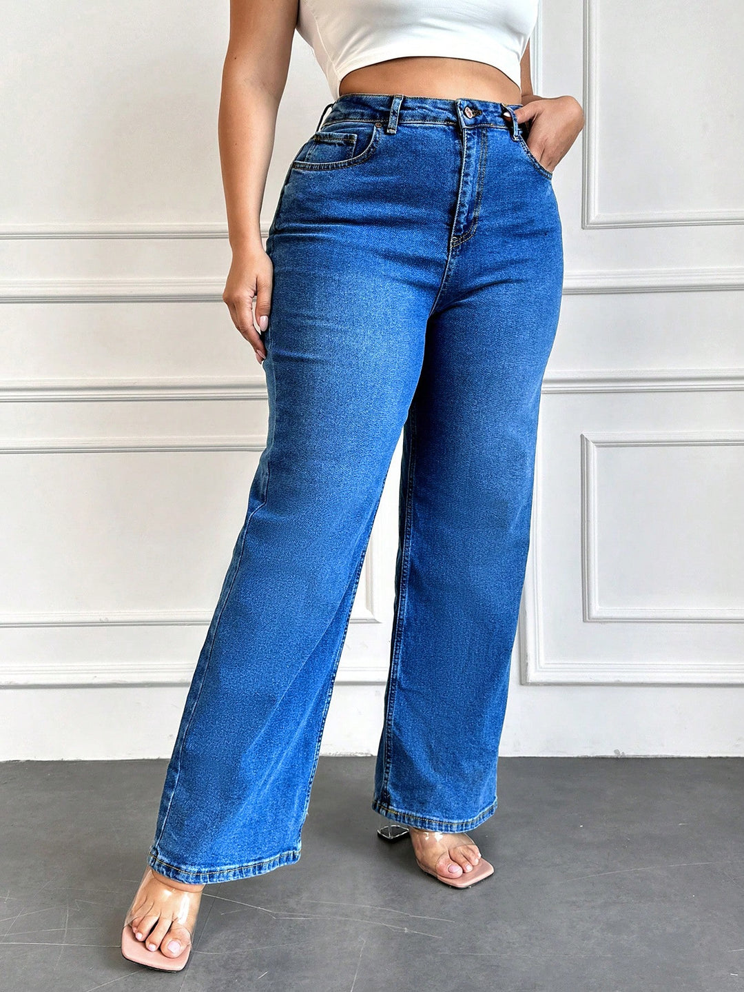Jeans SHEIN, albastru