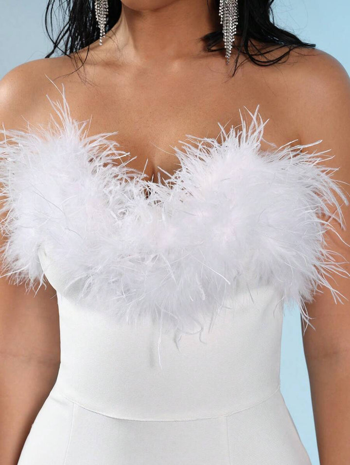 Rochie de ocazie SHEIN, alb