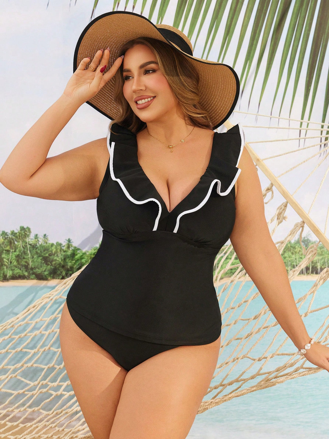 Costum de baie SHEIN, negru