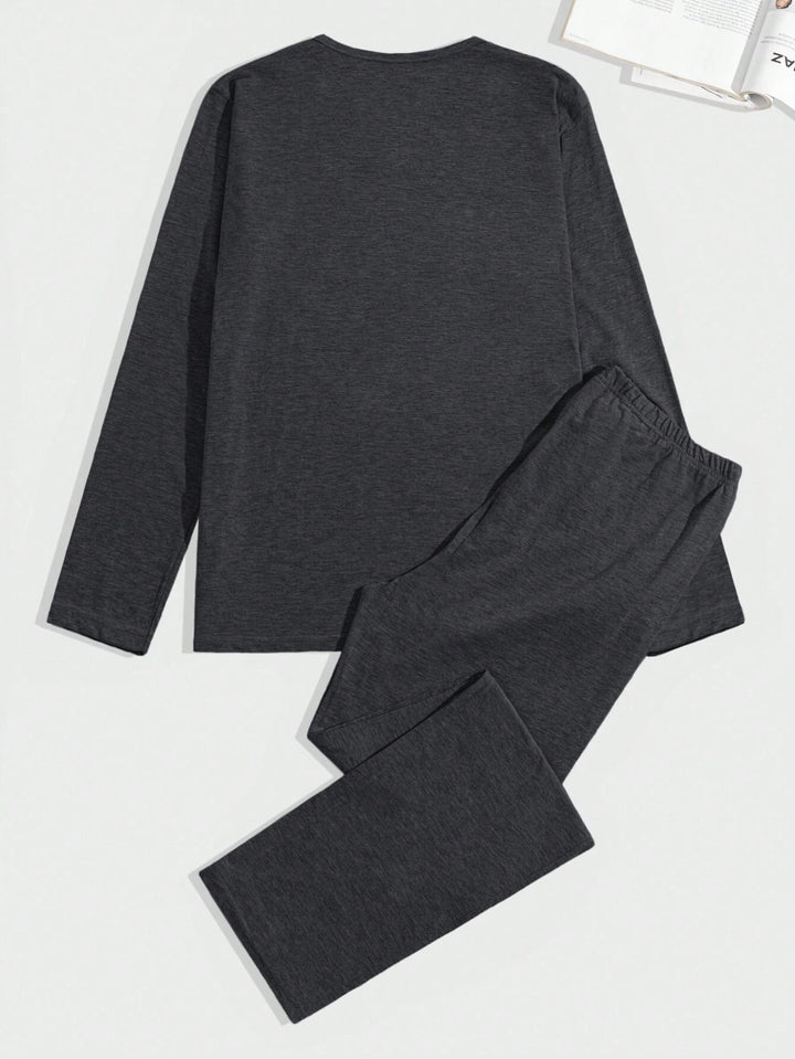 Compleu pijamale Shein, gri