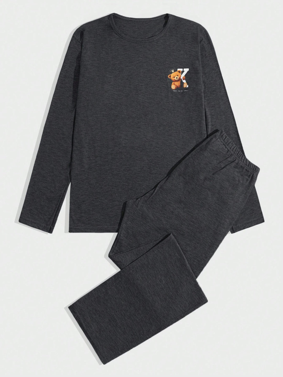 Compleu pijamale Shein, gri