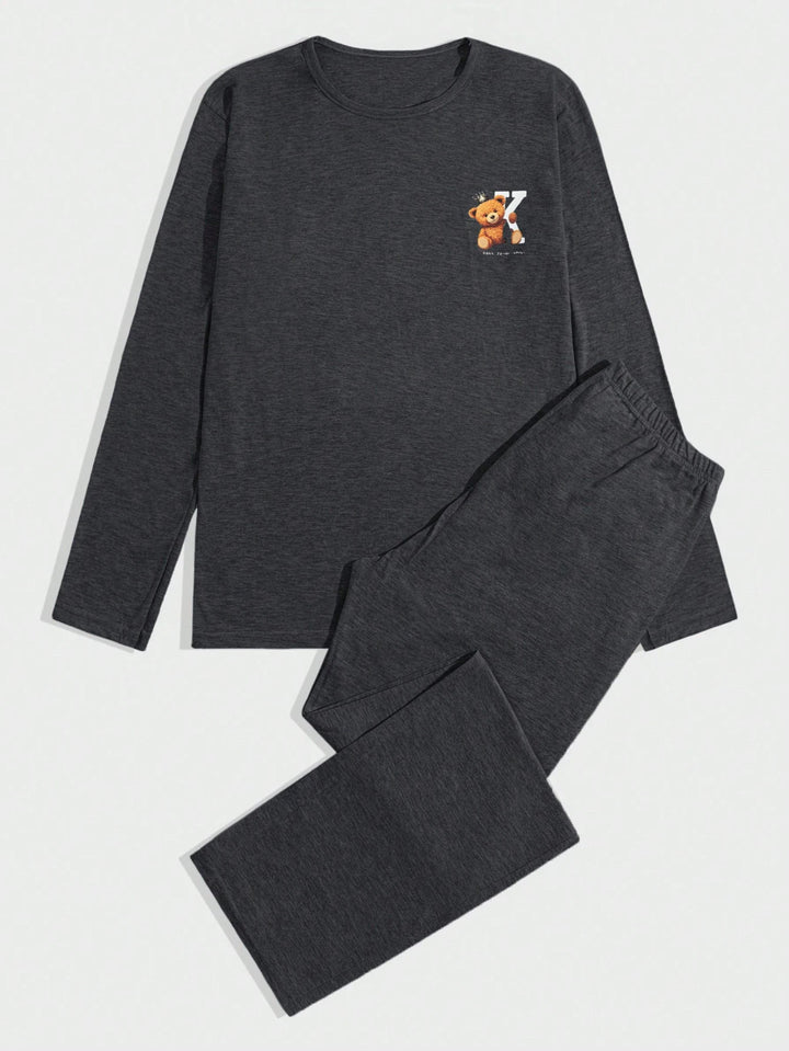 Compleu pijamale Shein, gri