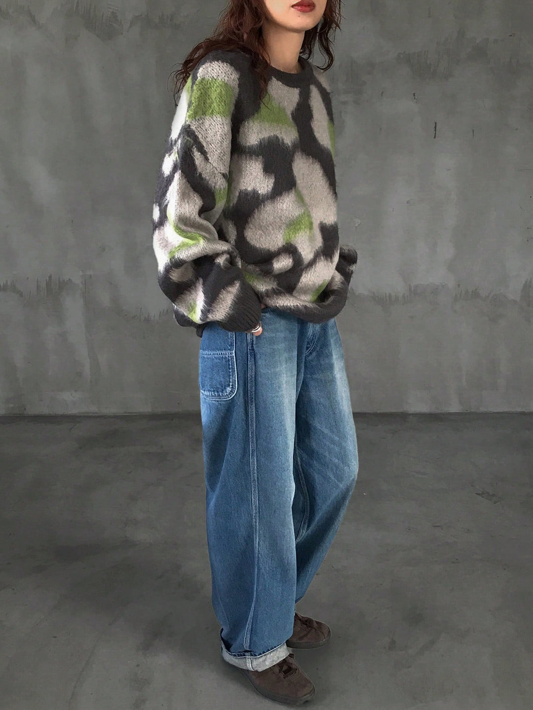 Pulover SHEIN, verde