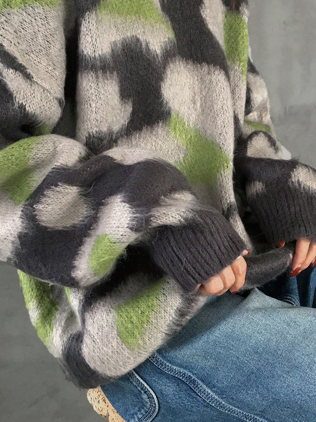 Pulover SHEIN, verde