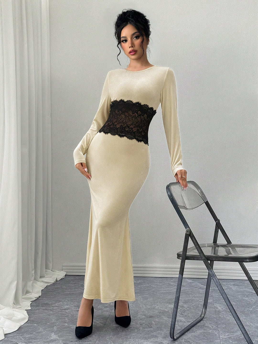Rochie maxi SHEIN, mix culori