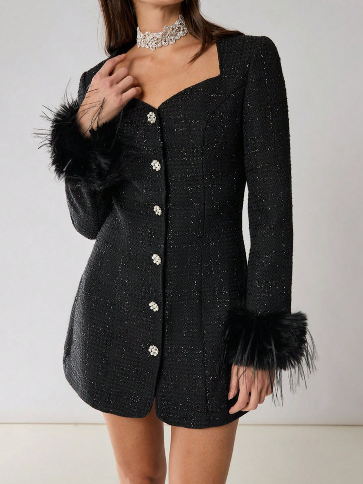 SHEIN Mini ruha, fekete