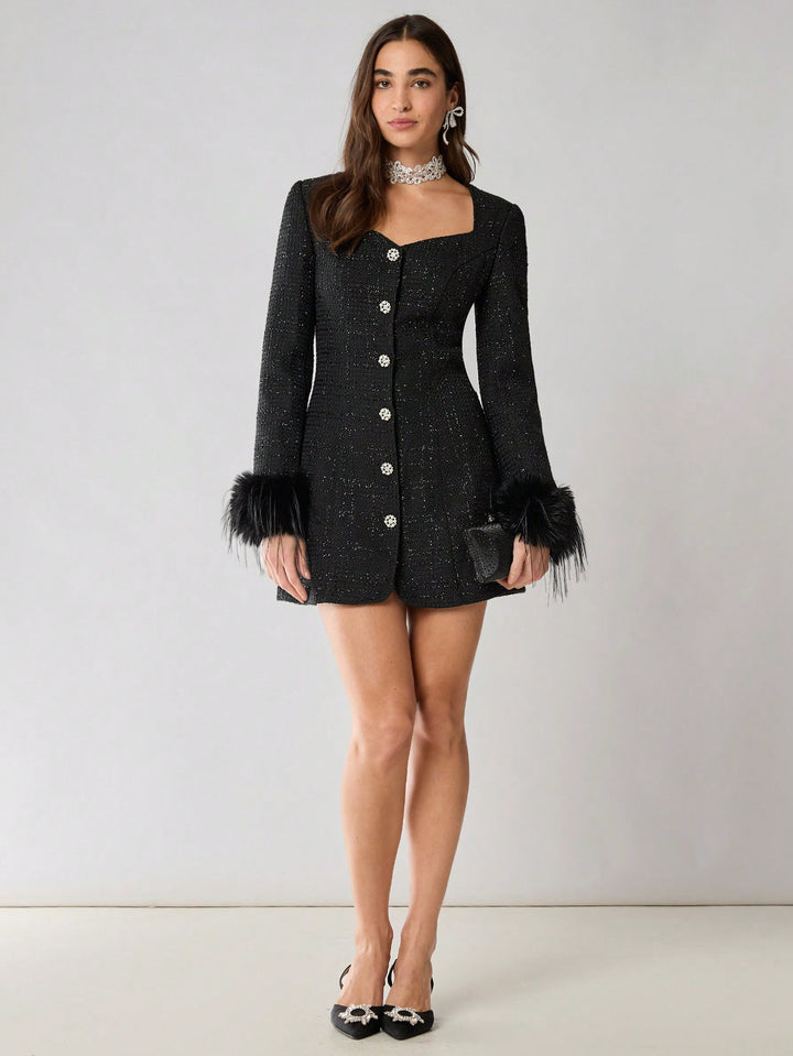 SHEIN Mini ruha, fekete