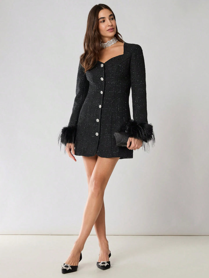 SHEIN Mini ruha, fekete