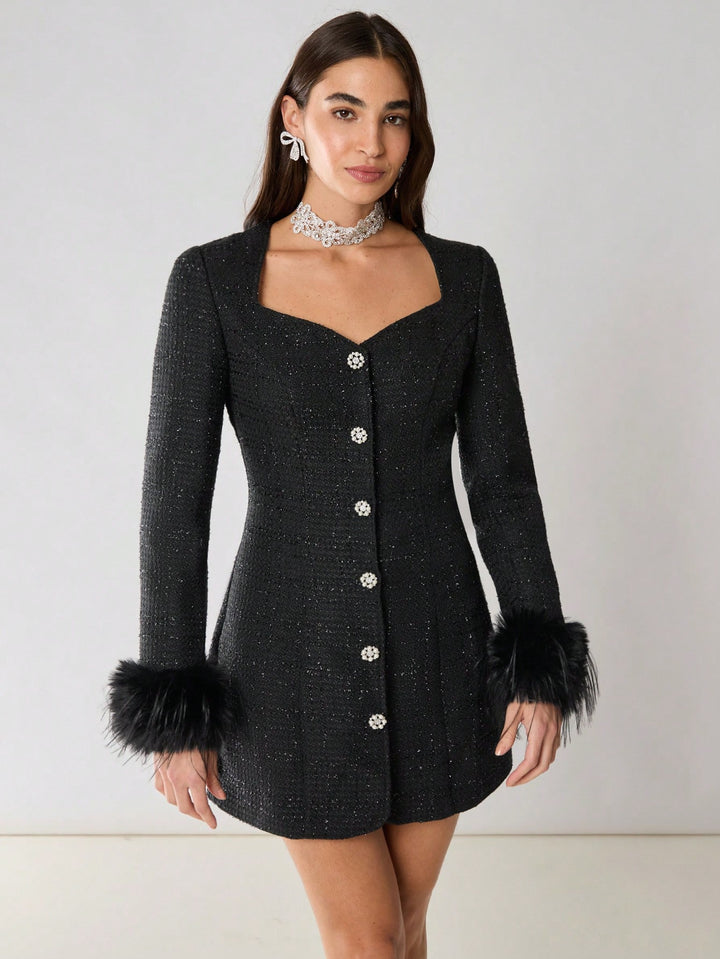 SHEIN Mini ruha, fekete