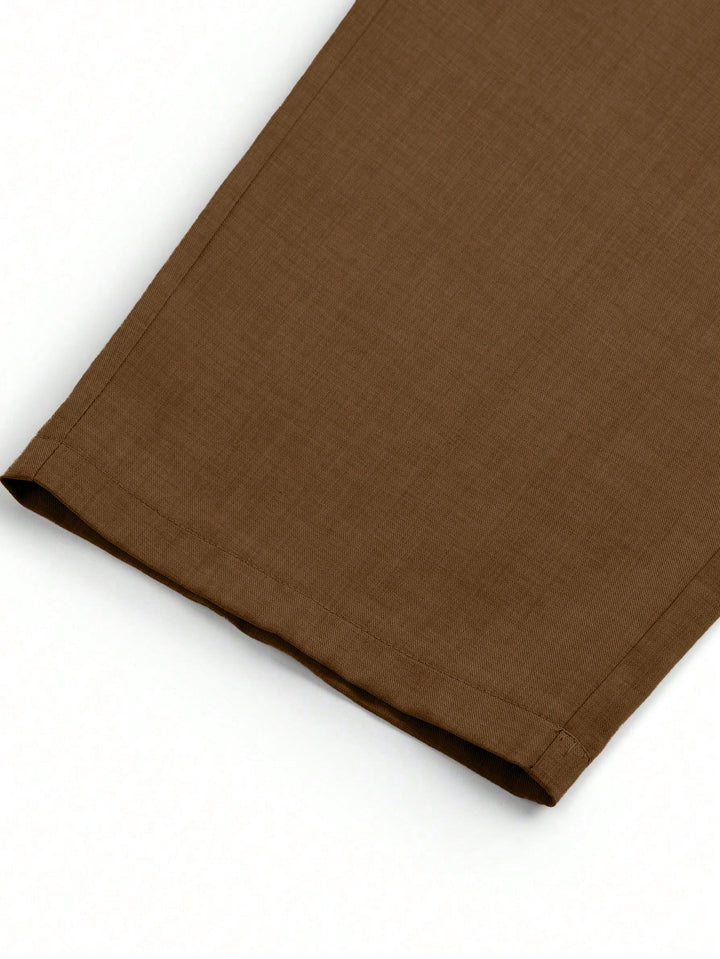 Pantalon de costum SHEIN, maro