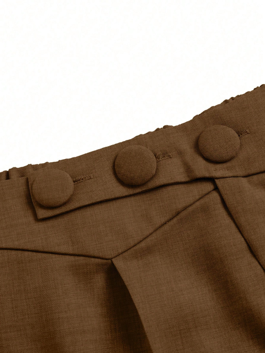 Pantalon de costum SHEIN, maro
