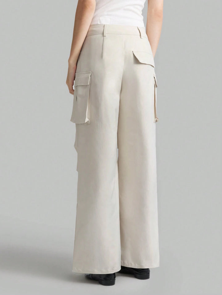 Pantaloni SHEIN, crem