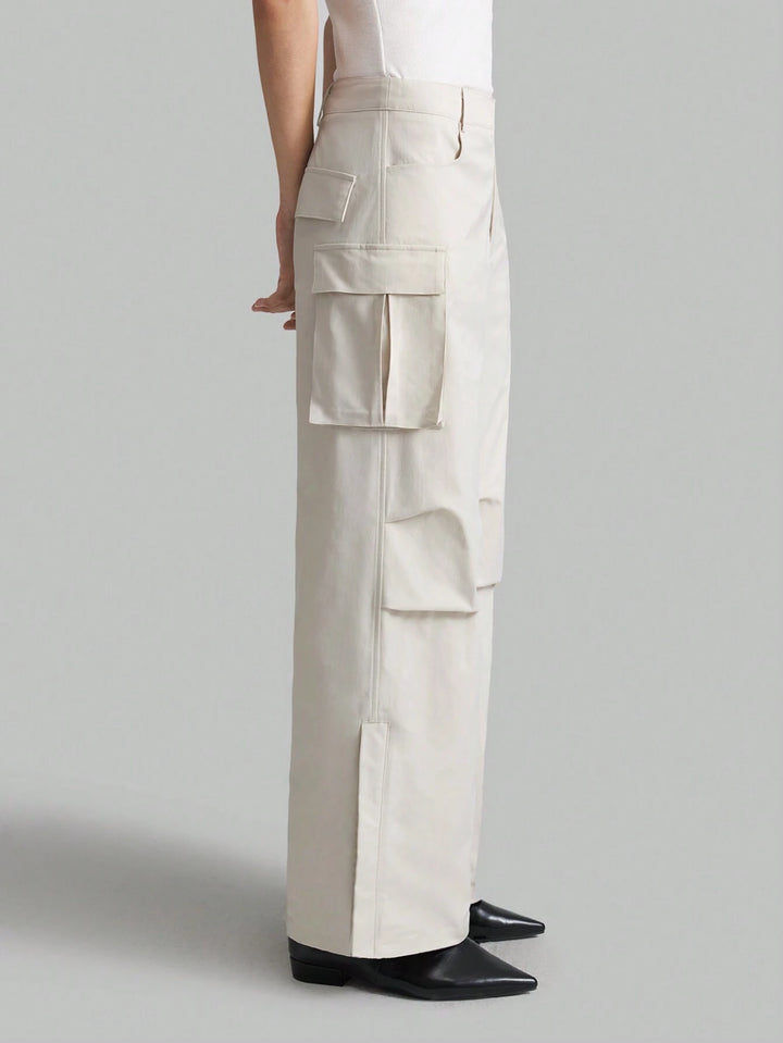 Pantaloni SHEIN, crem