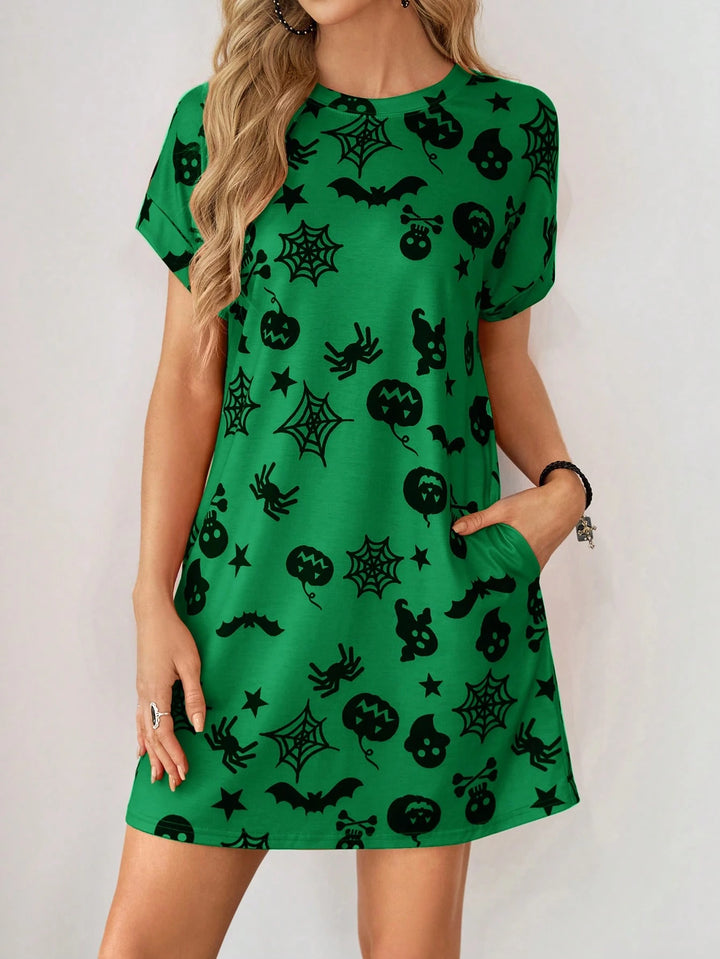 Rochie mini SHEIN, verde