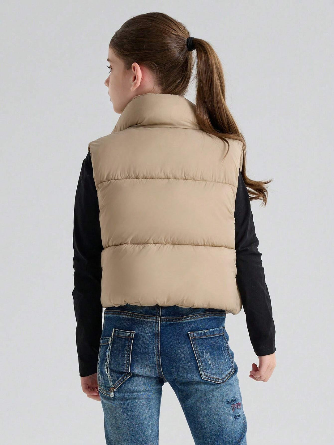 Vestă SHEIN, crem