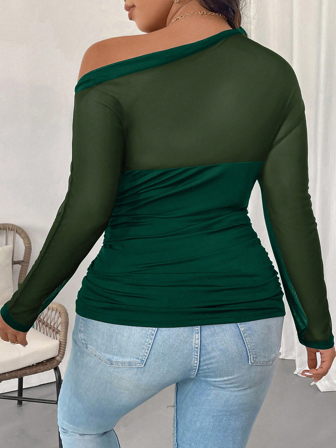 Bluză SHEIN, verde