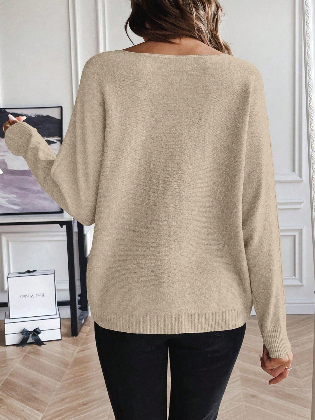 Pulover SHEIN, kaki