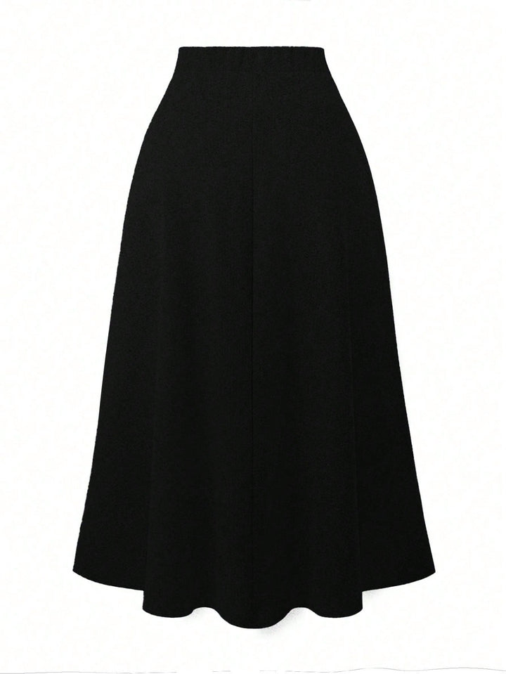 SHEIN maxiszoknya, fekete